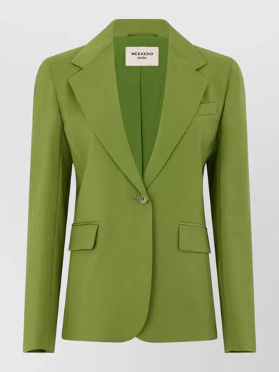 WEEKEND MAX MARA TAILORED SINGLE BREASTED JACKET VERSATILE DESIGN