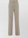 Weekend Max Mara Tailored Trousers With Belt Loops And Pockets In Gray