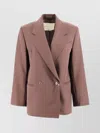 Weekend Max Mara Blazer In Pure Wool Levantina Fabric. In Pink