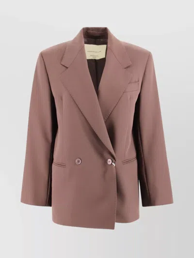 WEEKEND MAX MARA TAILORED WOOL BLAZER NOTCHED LAPEL
