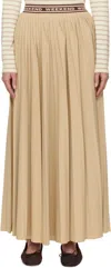 Weekend Max Mara Tan Bleu Maxi Skirt In 005 Sand