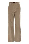 Weekend Max Mara Tania - Wide-leg Corduroy Trousers In Brown