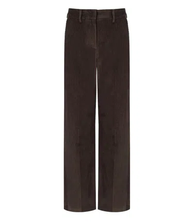Weekend Max Mara Tania Chocolate Pants In Brown