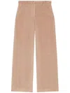 Weekend Max Mara Corduroy Wide-leg Trousers In Brown