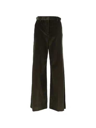 Weekend Max Mara Tania Corduroy Trousers In Green