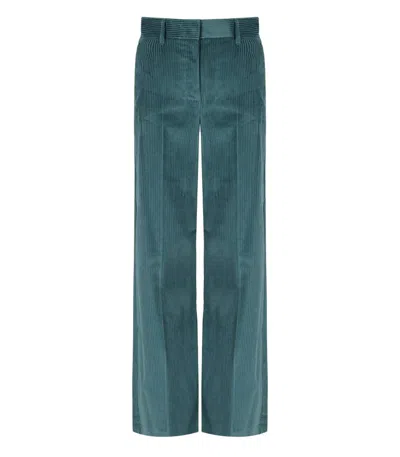 Weekend Max Mara Tania Misty Blue Pants In Green