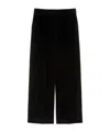 Weekend Max Mara Tania Wide-leg Corduroy Trousers In Black