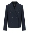 Weekend Max Mara Tappeto Double-breasted Button Jacket In Blue