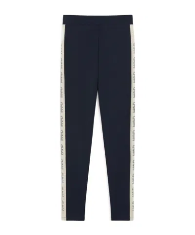 Weekend Max Mara Technical Jersey Leggings In Blue