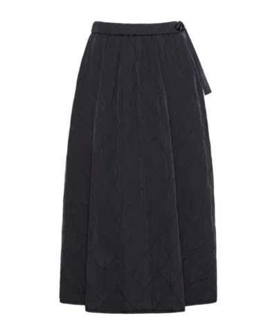Weekend Max Mara Technical Plain-weave Fabric Flared Skirt In Animal Print