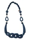 Weekend Max Mara Teismo Chain Necklace In Blue