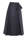Weekend Max Mara Tema Black Skirt In Black