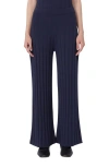 Weekend Max Mara Tema Wide Leg Pants In Blue