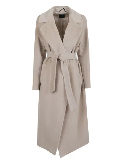 WEEKEND MAX MARA TEMPERA BELT-FASTENING COAT