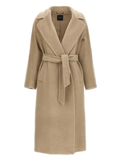 WEEKEND MAX MARA TEMPERA BELTED COAT