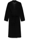 Weekend Max Mara Tempera Coat In Black