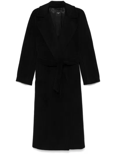 Weekend Max Mara Tempera Coat In Black