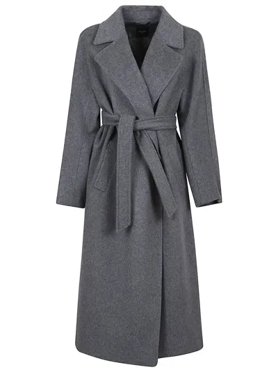 Weekend Max Mara Tempera Coat In Gray