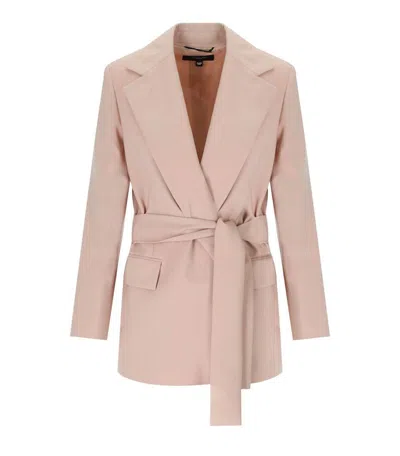 Weekend Max Mara Teso Pink Belted Blazer