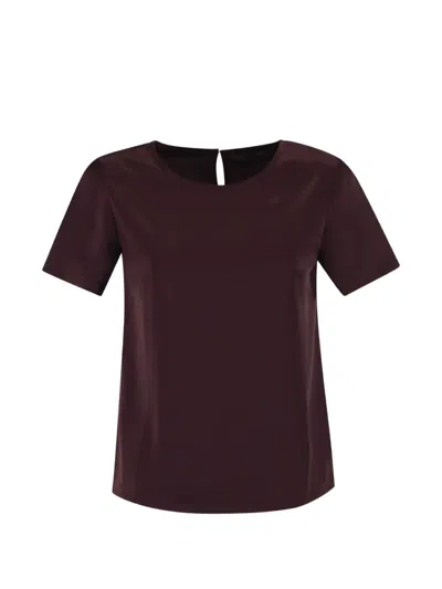 Weekend Max Mara Textured Back Blouse In Red