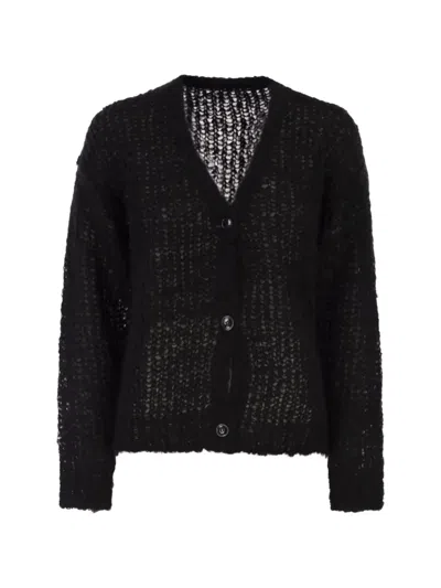 Weekend Max Mara Weekend Maxmara Wkddanza Mohair Cardigan In Black
