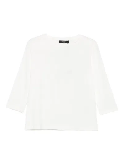 WEEKEND MAX MARA THREE-QUARTER SLEEVE CREW-NECK TOP