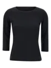 Weekend Max Mara Multia Three-quarter Sleeve Shirt In Black