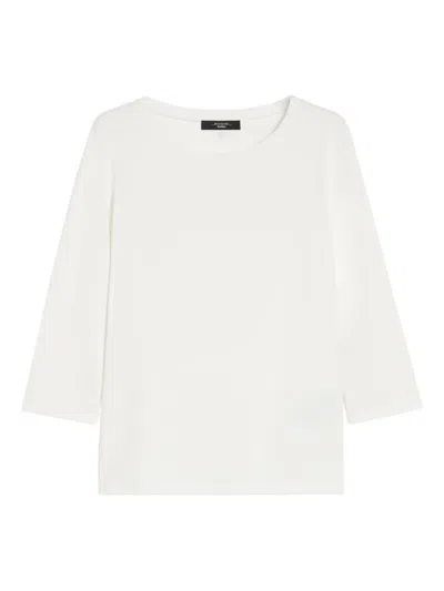 Weekend Max Mara Three-quarter Sleeves Top In White