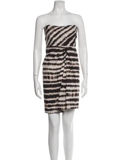 Pre-owned Weekend Max Mara Tie-dye Print Mini Dress In Neutral
