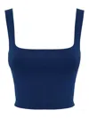 Weekend Max Mara Tresa Tank Top In Blue Viscose In Blue