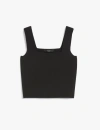 Weekend Max Mara Sleeveless Cropped Knitwear Square Neckline