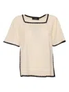 Weekend Max Mara Short-sleeved T-shirt In Beige