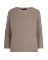 Weekend Max Mara Long-sleeved Sweater In Brown