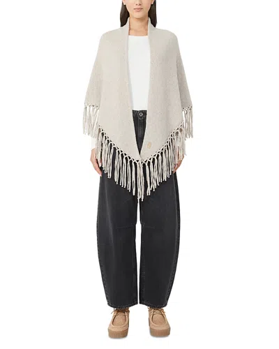 Weekend Max Mara Tornado Beige Wool Shawl In Sand