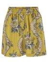 Weekend Max Mara Tracia Floral-print Silk Bermuda Shorts