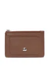 Weekend Max Mara Trafoi Leather Cardholder In Brown