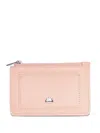Weekend Max Mara Trafoi Leather Cardholder In Pink