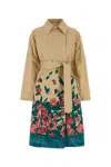 Weekend Max Mara Pesco Gabardine Trench Coat In Beige O Tan