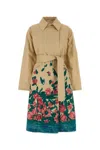 Weekend Max Mara Pesco Gabardine Trench Coat In Beige O Tan