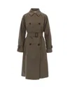 Weekend Max Mara Trench Coat In Brown