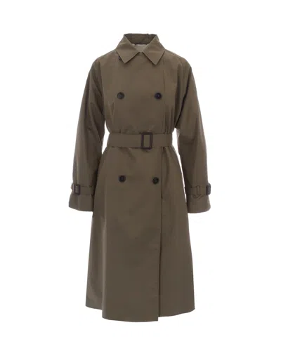 Weekend Max Mara Trench Coat In Brown