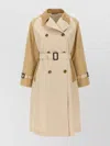 Weekend Max Mara Trench Coat Belted Contrast Collar