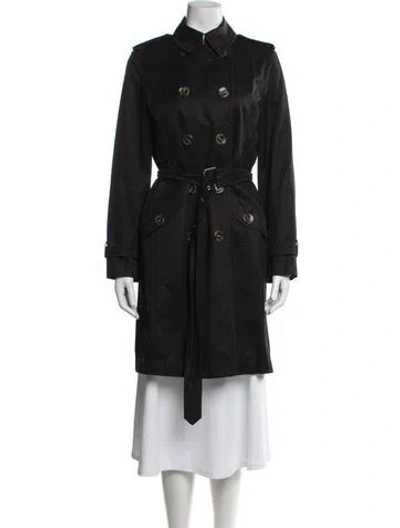 Pre-owned Weekend Max Mara Trench Coat In Black