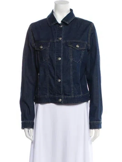 Pre-owned Weekend Max Mara Trench Coat In Blue