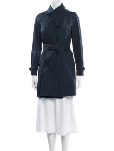 Pre-owned Weekend Max Mara Trench Coat In Blue