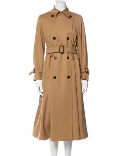 Pre-owned Weekend Max Mara Trench Coat In Brown