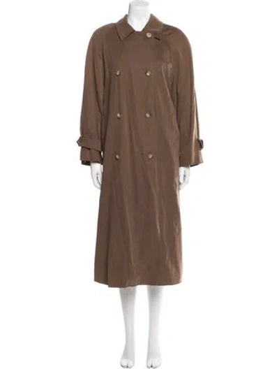 Pre-owned Weekend Max Mara Trench Coat In Brown