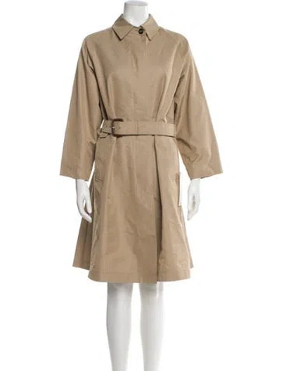 Pre-owned Weekend Max Mara Trench Coat In Neutral