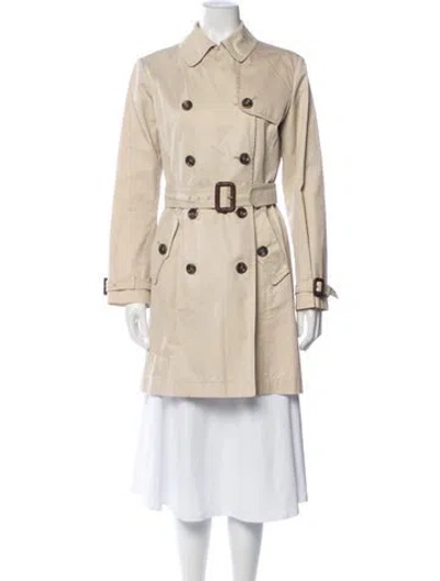 Pre-owned Weekend Max Mara Trench Coat In Neutral