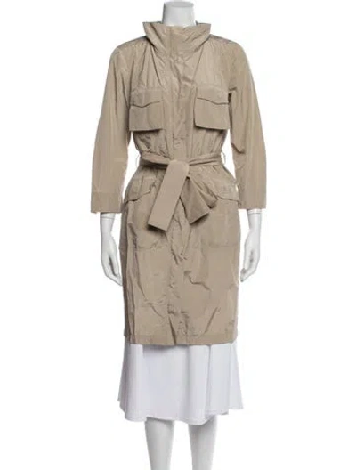 Pre-owned Weekend Max Mara Trench Coat In Neutral